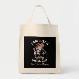 Ik ben gewoon een Chill Guy Funny Meme Tote Bag