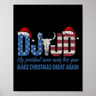 Ik ben gewoon een Chill Guy Funny Meme Trump Dance Poster