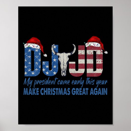 Ik ben gewoon een Chill Guy Funny Meme Trump Dance Poster (Voorkant)