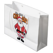 Ik ben gewoon een Chill Guy Meme Kerst Grappig 202 Groot Cadeauzakje (Voorkant Gekanteld)