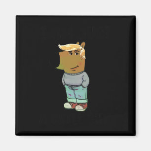 Ik ben gewoon een chill guy trump kapsel hond magneet