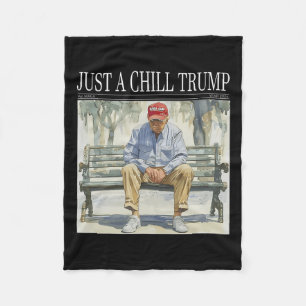 Ik ben gewoon een chill Trump grappige chill guy m Fleece Deken