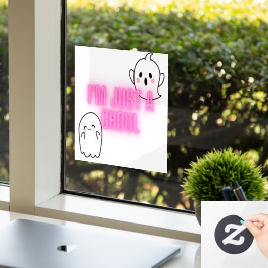 "Ik ben gewoon een Ghoul" Sticker (Kantoor)