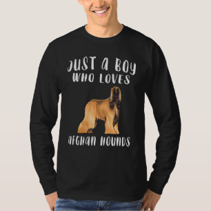 Ik ben gewoon een jongen die Afghaanse windhonden T-shirt
