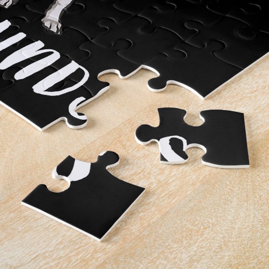 Ik ben gewoon een meisje dat van Greyhounds Honden Legpuzzel (Zijkant)