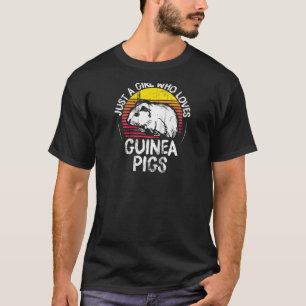Ik ben gewoon een meisje dat van Guinee Pigs Ragla T-shirt