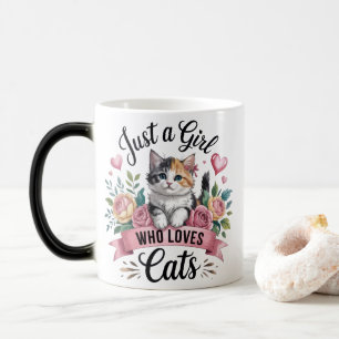 Ik Ben Gewoon Een Meisje Dat Van Katten Houdt Kleu Magische Mok