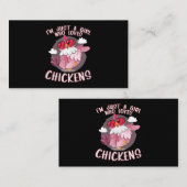 Ik ben gewoon een meisje dat van kippen houdt. visitekaartje (Voorkant / Achterkant)