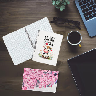 Ik Ben Gewoon Een Meisje Dat Van Koeien Houdt Spir Notitieboek