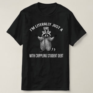 Ik ben gewoon een meisje met verlammende studiesch t-shirt