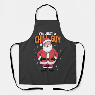 Ik ben gewoon een relaxte kerel Meme Kerstmis Grap Schort