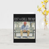 Ik ben gewoon een relaxte Trump grappige chill goz Kaart (Gele Bloem)