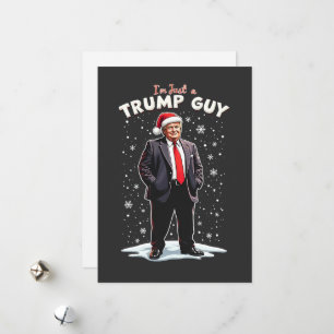 Ik ben gewoon een Trump-man, chill vent, kerstman  Feestdagenkaart