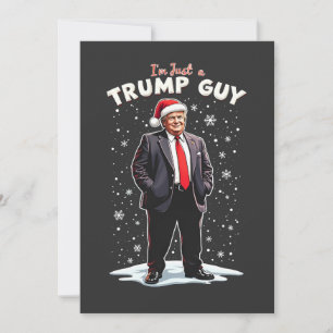 Ik ben gewoon een Trump-man, chill vent, kerstman Kaart