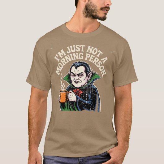 Ik ben gewoon geen ochtendmens t-shirt (Voorkant)