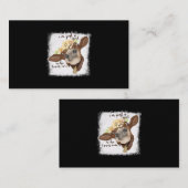 Ik ben gewoon meisje dat van Koeien houdt die Shir Visitekaartje (Voorkant / Achterkant)