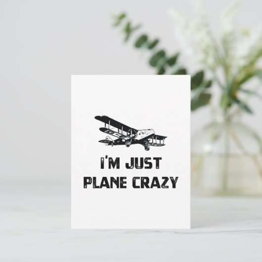 Ik ben gewoon Plane Crazy (Staand voorkant)