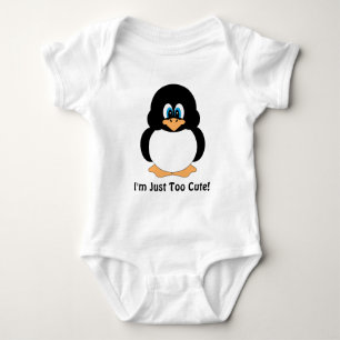 Ik ben gewoon te Cute Penguin Romper