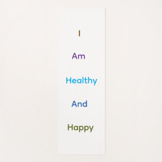 Ik Ben Gezond En Gelukkig Typografie Yoga Mat