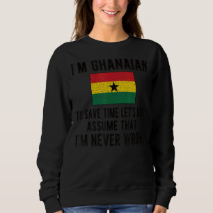 Ik ben Ghanese vlag Ghanese roots Trui