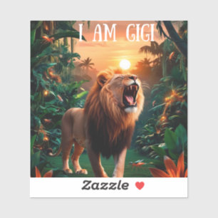 Ik ben gigi geweldige overgrootmoeder sterke vrouw sticker