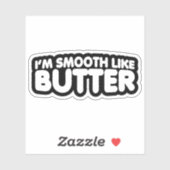 Ik ben glad als Butter Sticker (Vel)