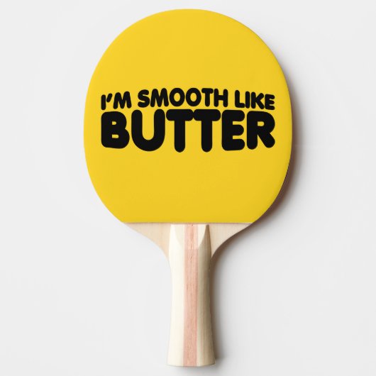 Ik ben glad als Butter Tafeltennisbatje (Voorkant)