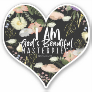 Ik ben Gods prachtige Masterstuk Christelijke Stic Sticker