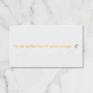 Ik ben goed genoeg Folie cadeau Label