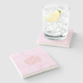 Ik ben goede dingen waard stenen onderzetter (Zijkant)