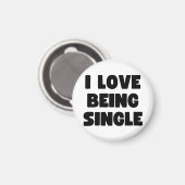 Ik ben graag single magneet (Voorkant / Achterkant)