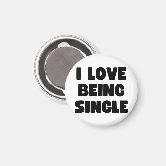 Ik ben graag single magneet (Voorkant / Achterkant)