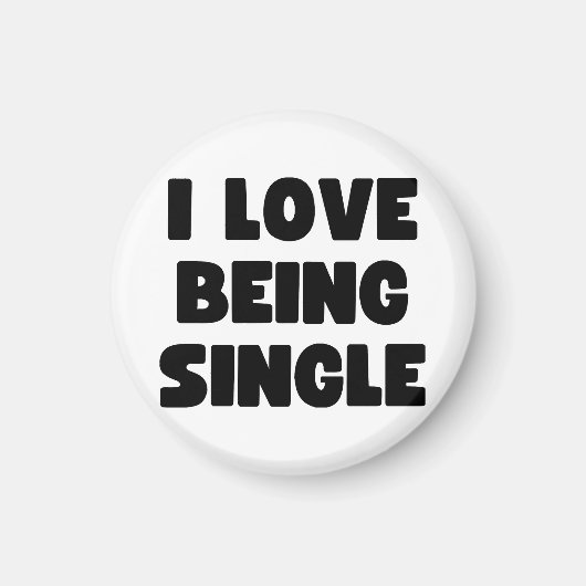 Ik ben graag single magneet (Voorkant)