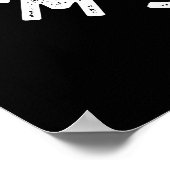 Ik ben grappig vuilnis, pun Dark BG Poster (Hoek)