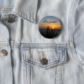 Ik ben Greatful_ Button_by Elenne Boothe Ronde Button 5,7 Cm (In situ)