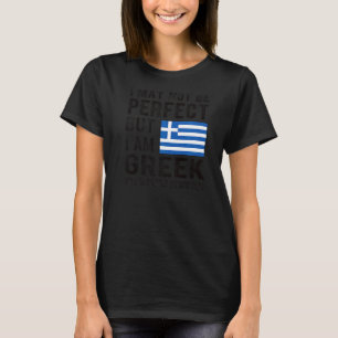 Ik ben Griekse vlag Griekse Erfgoed Griekse Roots T-shirt