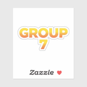 Ik ben Groep 7 Grappige Groep 7 Shirt , groep grap Sticker