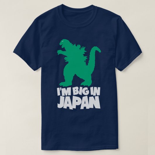 Ik ben groot in Japan Sci Fi Retro Parody Monster  T-shirt (Design voorkant)