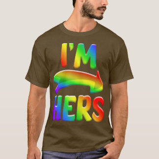 Ik ben haar Bi Biseual LGBT Pride Month T-shirt