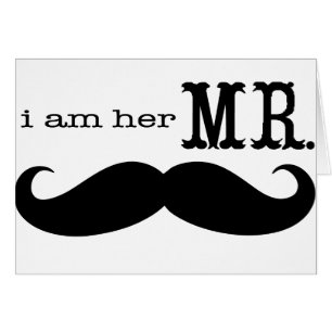 Ik ben haar Mr Mustache Grooms Gifts.