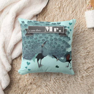 Ik ben haar Mr Peacock Pillow Kussen