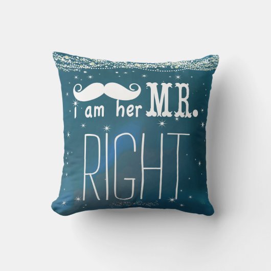 Ik ben haar Mr. Right Groom Pillow Kussen (Voorkant)