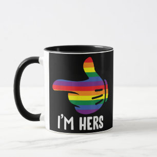 Ik ben Haar Regenboog Lesbisch Koppel Grappig LGBT Mok