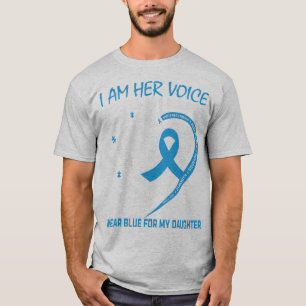 Ik ben haar stem, ze is mijn hart Autism awareness T-shirt