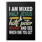 Ik ben half Jezus en half Peter. Notitieboek (Voorkant)