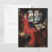 Ik ben half ziek van Shadows - John Waterhouse Briefkaart (Voorkant / Achterkant)