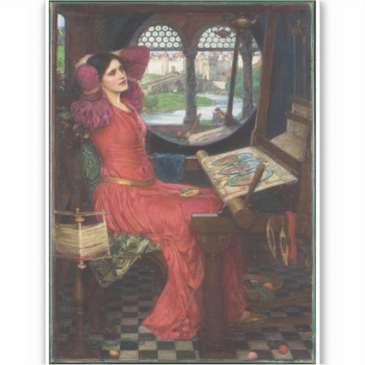 Ik ben half ziek van Shadows - John Waterhouse Sticker (Voorkant)