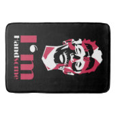 Ik ben handig abstract gezicht Hoesje-Mate iPhone  Badmat (Voorkant)