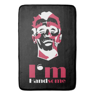 Ik ben handig abstract gezicht Hoesje-Mate iPhone Badmat