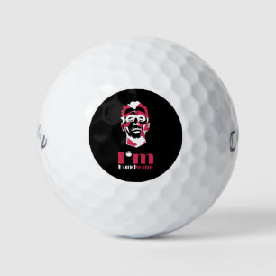 Ik ben handig abstract gezicht Hoesje-Mate iPhone Golfballen